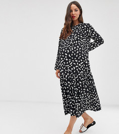 Свободное платье миди с принтом ASOS DESIGN Maternity - Мульти