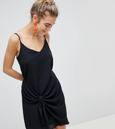 Платье на бретельках с декоративным узлом River Island - Черный