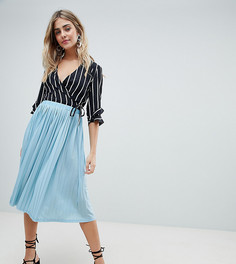 Плиссированная юбка миди Missguided - Синий