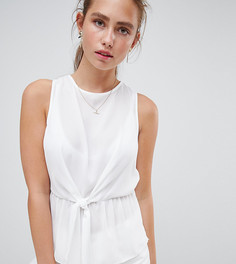 Блузка с завязкой Miss Selfridge - Белый