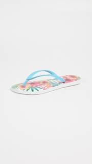 Havaianas Slim Hibisco Flip Flops