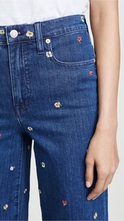 Madewell Confetti Floral Wide Leg Jeans