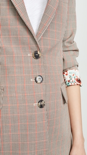 Paco Rabanne Fitted Plaid Blazer