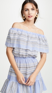Lemlem Amira Off Shoulder Ruffle Dress