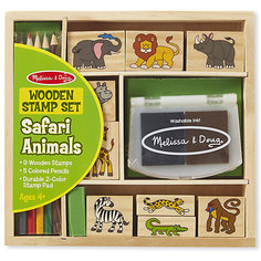 Набор печатей Melissa & Doug "Творчество", Животные Африки