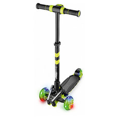 Трехколесный самокат Small Rider Premium Pro 2 со светящимися колесами, лайм