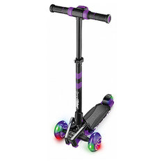 Трехколесный самокат Small Rider Premium Pro 2 со светящимися колесами, фиолетовый