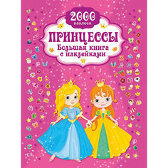 Большая книга с наклейками "Любимая книга с наклейками" Принцесса, В. Дмитриева Издательство АСТ