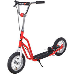 Двухколёсный самокат Novatrack Stamp N1, красный