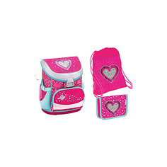 Ранец Belmil Mini-fit Heart, с наполнением, розовый