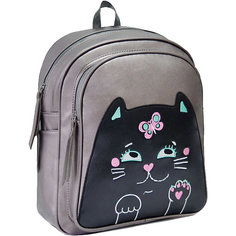 Рюкзак Феникс+ серый с котом