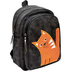 Рюкзак Феникс+ «Пушистый кот» оранжевый