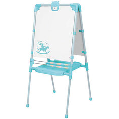 Мольберт двусторонний НИКА, бирюзовый с белым Nika Kids
