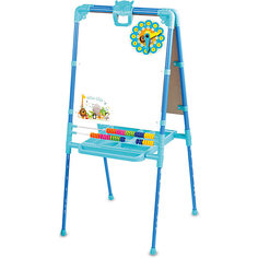 Мольберт двусторонний НИКА, голубой Nika Kids