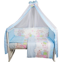 Комплект в кроватку 7 пр. "Сладких снов" (поплин) Эдельвейс