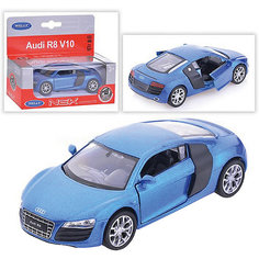 Модель машины 1:34-39 Audi R8, Welly, синяя