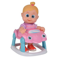 Интерактивная кукла Bouncin Babies "Кукла Бони", с машиной, 16 см