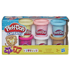Набор пластилина Play-Doh "Конфетти", 6 банок Hasbro