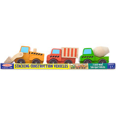 Конструктор Melissa & Doug "Классические игрушки", Строительный транспорт