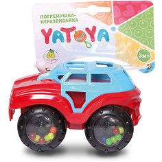 Машинка-неразбивайка ЯиГрушка Yatoya, сине-красная