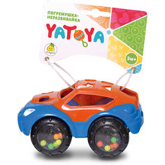 Машинка-неразбивайка ЯиГрушка Yatoya, оранжево-синяя