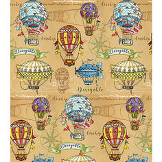 Упаковочная бумага крафт Феникс-Презент "Воздушные шары"
