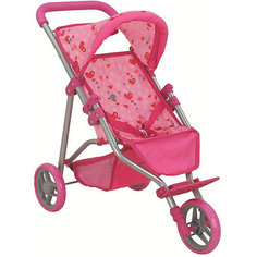 Коляска для кукол Buggy Boom Nadin, светло-розовая