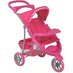 Коляска для кукол Buggy Boom Nadin, розовая