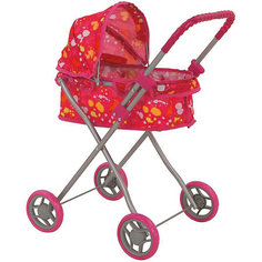 Коляска для кукол Buggy Boom Микси, малиновая