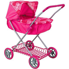 Коляска для кукол Buggy Boom Mixy, розовая