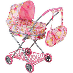 Коляска для кукол Buggy Boom Mixy, светло-розовая