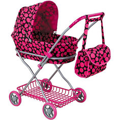Коляска для кукол Buggy Boom Mixy, розовая