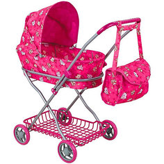 Коляска для кукол Buggy Boom Mixy, розовая
