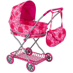 Коляска для кукол Buggy Boom Mixy, розовая