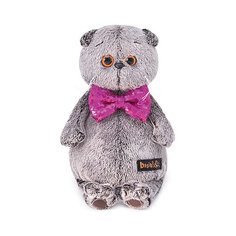 Мягкая игрушка Budi Basa Кот Басик в галстуке-бабочке в пайетках, 25 см