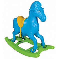 Качалка Pilsan Windy Horse "Лошадка", со стременами, голубая