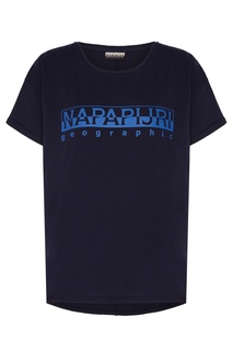 Темно-синяя футболка с логотипом Napapijri
