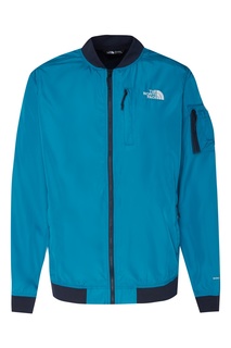 Бирюзовый бомбер с логотипами The North Face