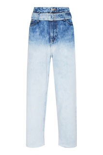 Укороченные джинсы с поясом Mo&Co