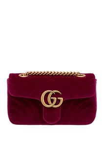 Бархатная сумка GG Marmont Gucci