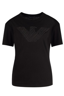Черная футболка с логотипом Emporio Armani