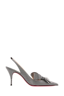 Полосатые слингбэки Clare Nodo 80 Christian Louboutin