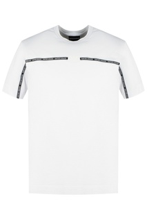Футболка с контрастной отделкой Emporio Armani
