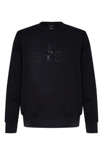 Черный джемпер с логотипом Hugo Boss