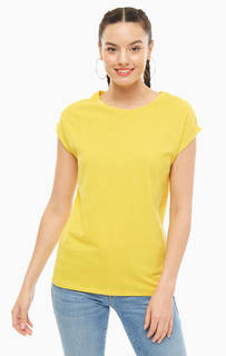 Хлопковая футболка желтого цвета Mavi