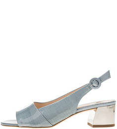 Кожаные босоножки на блестящем каблуке Högl