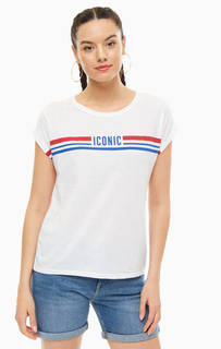 Белая футболка с ярким принтом Mavi