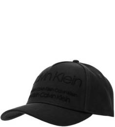 Бейсболка из хлопка с фактурным принтом Calvin Klein Jeans