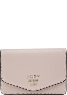 Кожаная поясная сумка с откидным клапаном Dkny