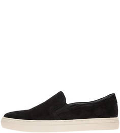 Черные слипоны из натуральной замши Paul Vagabond